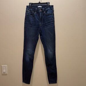 Good American Good Waist Dark Blue Skinny Jeans
